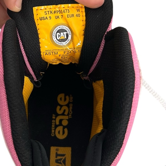 Caterpillar Quake Mid Composite Toe Rose Bloom Pink Work Safety Boots Women’s 9 - Picture 8 of 8